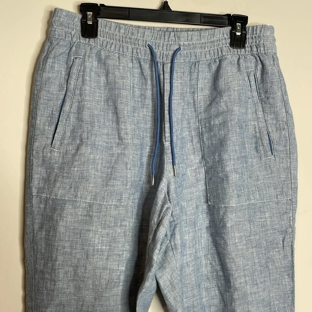 Athleta | Women’s Blue Linen Retreat Joggers Size 8
